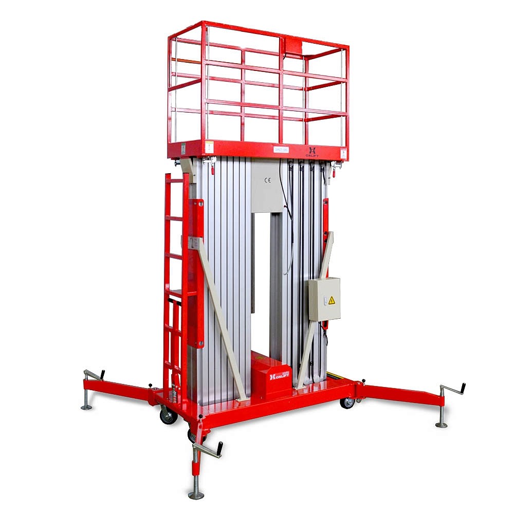 Фото 10 - Телескопический Двухмачтовый Подъемник ZX-2-140 OXLIFT 14 м 150 кг.