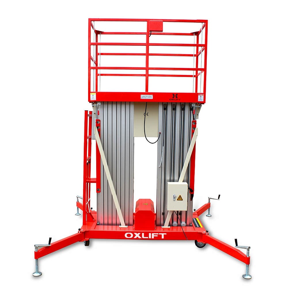 Фото 12 - Телескопический Двухмачтовый Подъемник ZX-2-140 OXLIFT 14 м 150 кг.