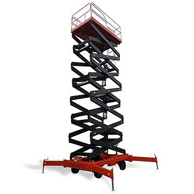 Фото 45 - Ножничный подъемник с электроподъемом и аккумулятором QX-050-120 DC/AC OXLIFT 500 кг 12 м.