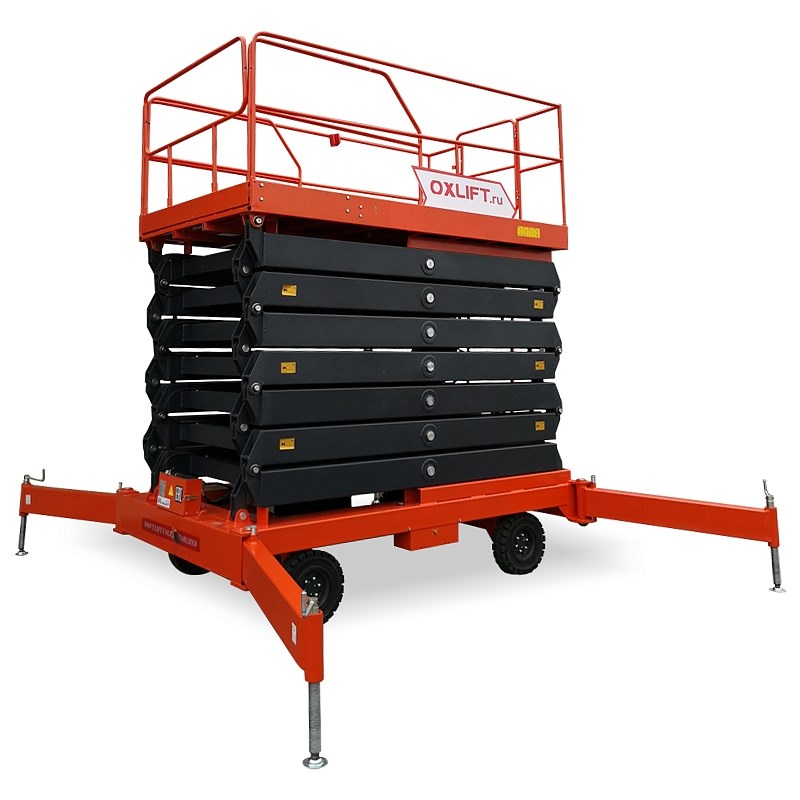 Фото 57 - Ножничный подъемник QX-050-075 DC/AC OXLIFT 500 КГ 7.5 М.