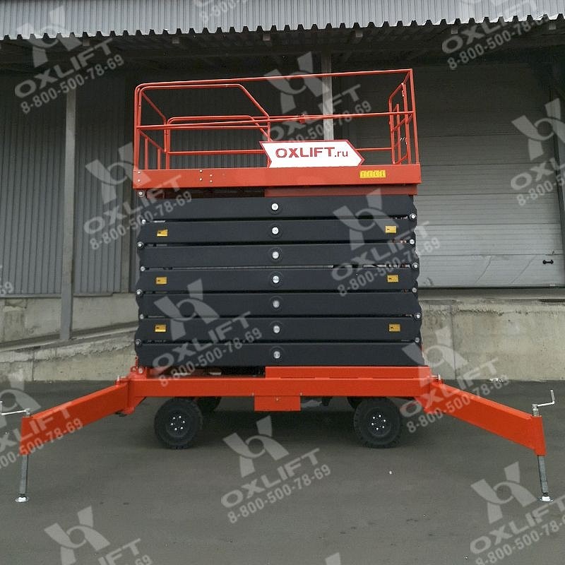 Фото 59 - Ножничный подъемник QX-050-075 DC/AC OXLIFT 500 КГ 7.5 М.