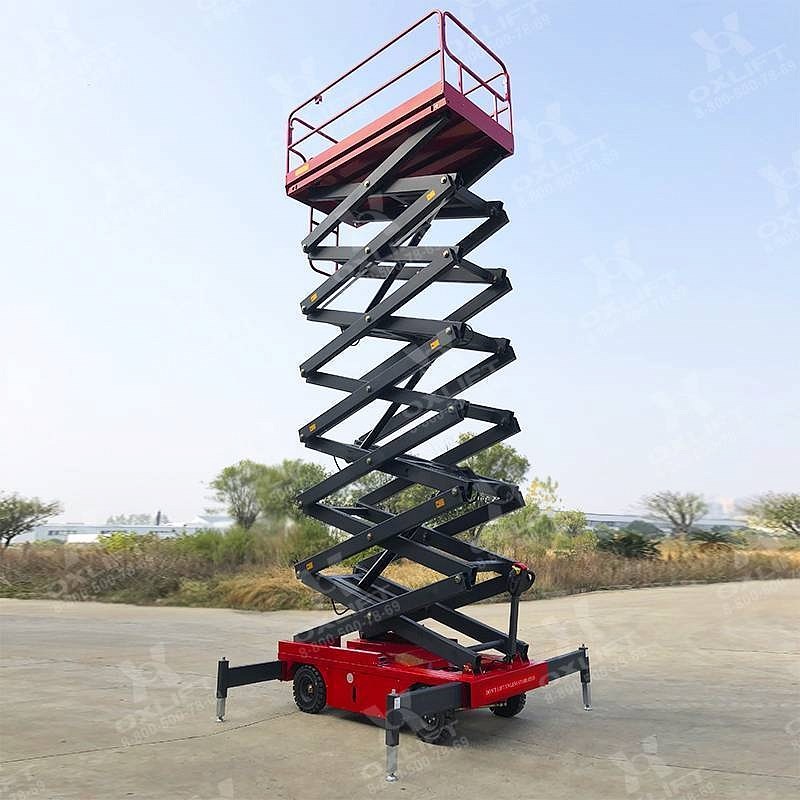 Фото 77 - Самоходный Ножничный Подъемник QZ-050-160 OXLIFT 500 кг 16 м.