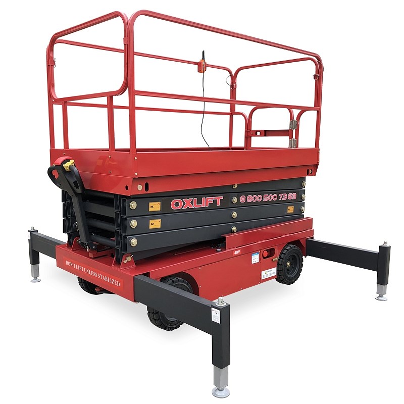 Фото 8 - Самоходный Ножничный Подъемник QZ-030-030 OXLIFT 300 кг 3 м.